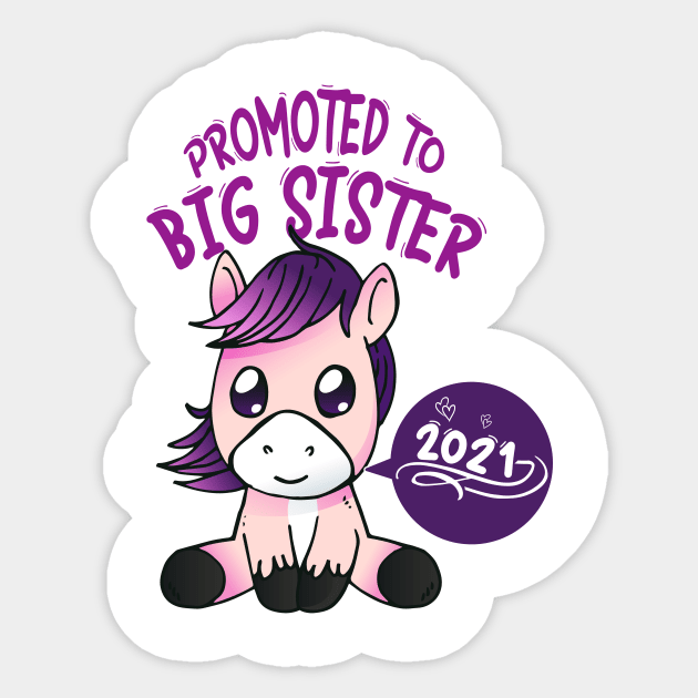 Pony Big Sister 2021 announcing pregnancy Sticker by alpmedia